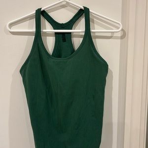 Green tank top!
